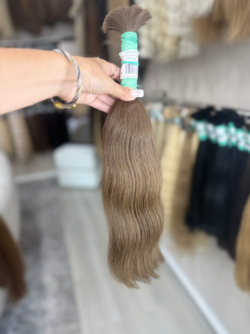 Raw Hair Extensions - Processed (Straight - Color 8 -47 cm -127 gr)