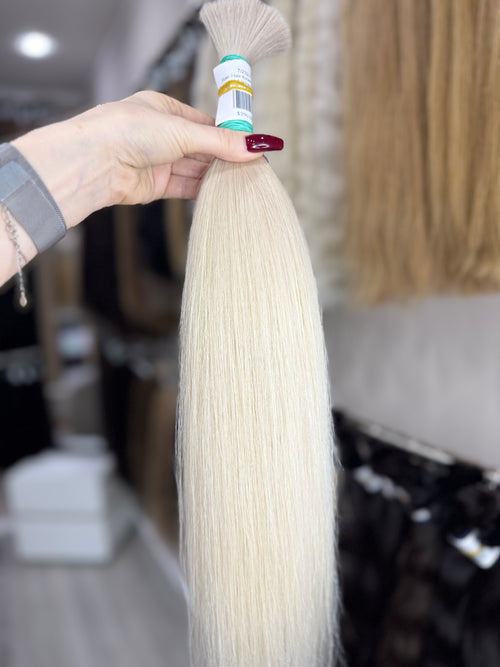 Raw Hair Extensions - Processed (straight - Color 200 -56 cm -130 gr - 7/232v)