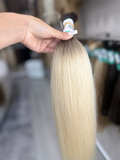 Raw Hair Extensions - Processed (straight - Color ombre -55 cm -99 gr - 46/232v)