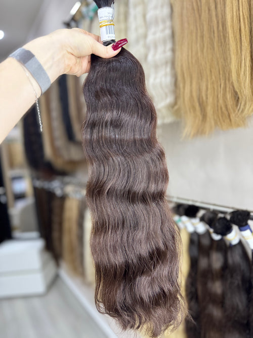 Baby Hair Extensions - Processed (wavy - Color 2 -61 cm -144 gr - 360/i)