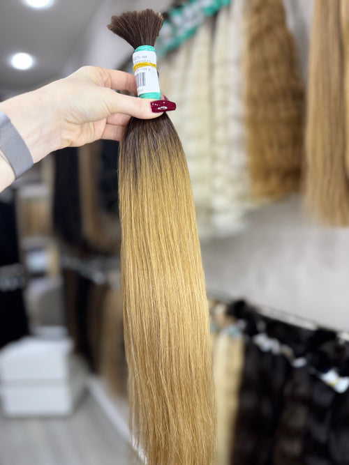 Raw Hair Extensions - Processed (Straight - Color ombre -60 cm -104 gr - 6118/221v det)