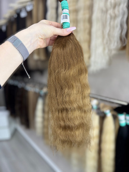 Raw Hair Extensions - Processed (Wavy - Color 4 -51 cm -84 gr)