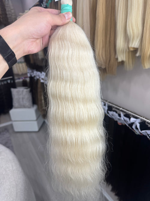 Raw Hair Extensions - Processed (wavy - Color 201 -66 cm -164 gr - 3385/211)