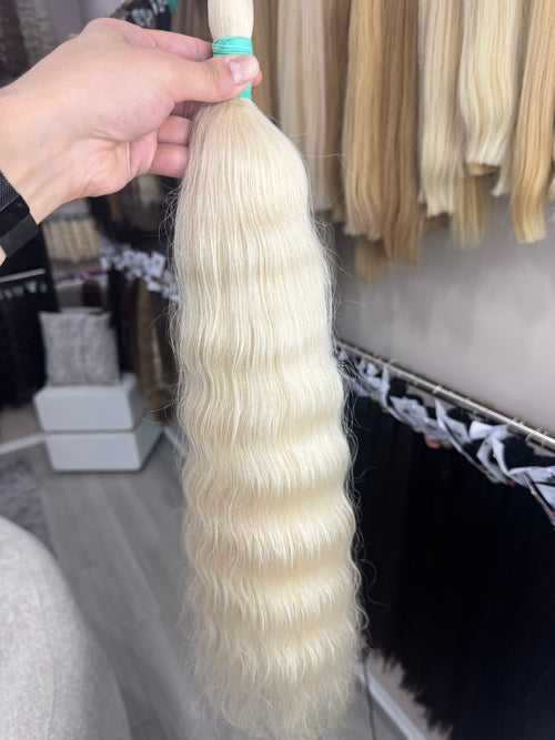 Raw Hair Extensions - Processed (wavy - Color 200 -65 cm -160 gr - 8776/234)