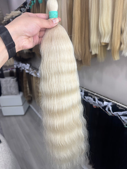 Raw Hair Extensions - Processed (wavy - Color 000 -65 cm -158 gr - 8775/234)