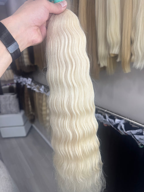 Raw Hair Extensions - Processed (wavy - Color 000 -65 cm -163 gr - 8778/234)
