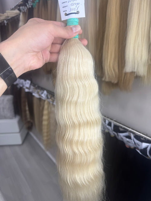 Raw Hair Extensions - Processed (wavy - Color 199 -60 cm -124 gr - 3363/212)
