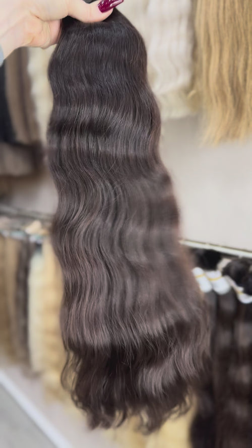 Baby Hair Extensions - Processed (wavy - Color 2 -61 cm -144 gr - 360/i)