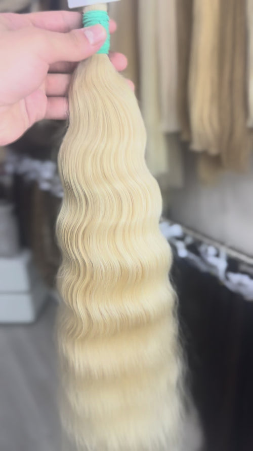 Raw Hair Extensions - Processed (Wavy - Color 25 -63 cm -94 gr)