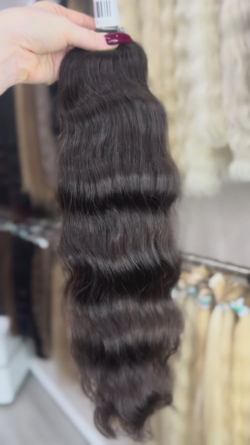 Baby Hair Extensions - Processed (wavy - Color 1b -57 cm -95 gr - 358/i)