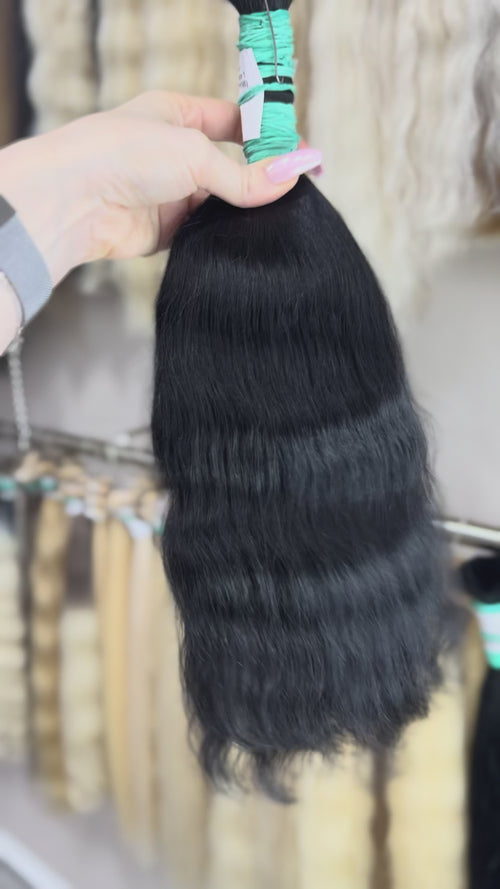 Raw Hair Extensions - Processed (Wavy - Color 1 -45 cm -116 gr - 1307/198)