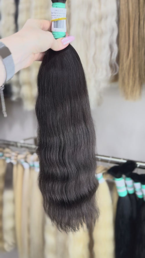 Raw Hair Extensions - Processed (wavy - Color 1b -50 cm -147 gr - 2462/203)