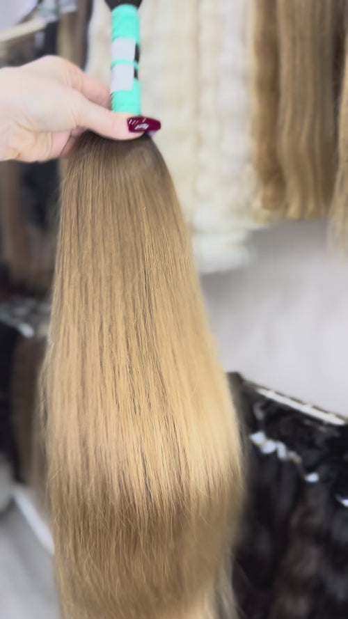 Raw Hair Extensions - Processed (Straight - Color ombre -65 cm -152 gr - 4077/217t)