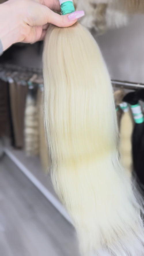 Raw Hair Extensions - Processed (Wavy - Color 199 -56 cm -95 gr - 3792/213)