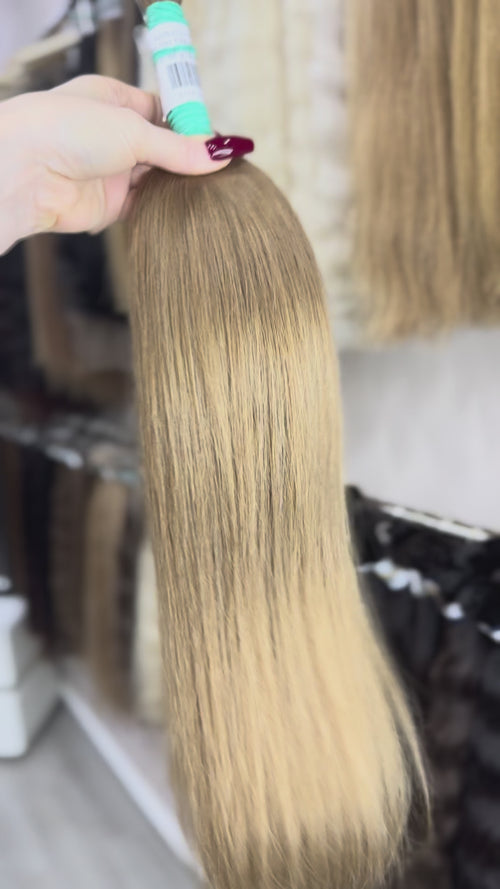 Raw Hair Extensions - Processed (Straight - Color 8 -58 cm -98 gr - 6285/221v det)