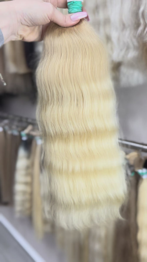 Raw Hair Extensions - Processed (wavy - Color 24 -51 cm -118 gr - 106/225)
