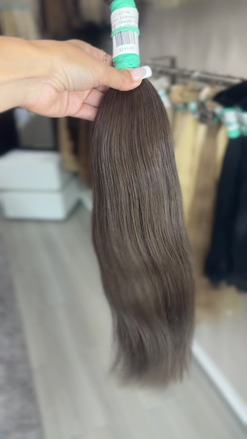 Raw Hair Extensions - Processed (Straight - Color 3 -48 cm -138 gr)