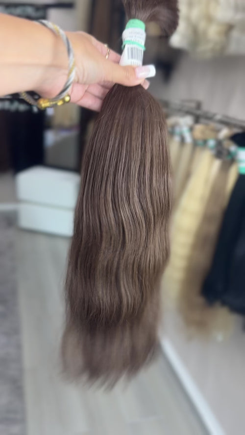 Raw Hair Extensions - Processed (Wavy - Color 4 -46 cm -84 gr)