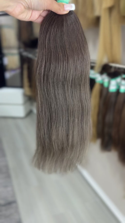 Raw Hair Extensions - Processed (straight - Color 3 -47 cm -114 gr)