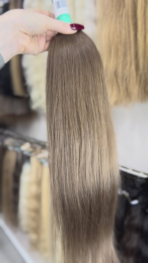 Raw Hair Extensions - Processed (straight - Color 6 -57 cm -144 gr - 8289/228v)