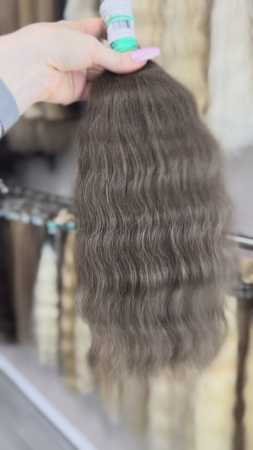Raw Hair Extensions - Processed (Wavy - Color 5 -46 cm -123 gr)
