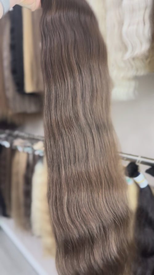 Baby Hair Extensions - Processed (wavy - Color 3 -80 cm -173 gr - 377/i)