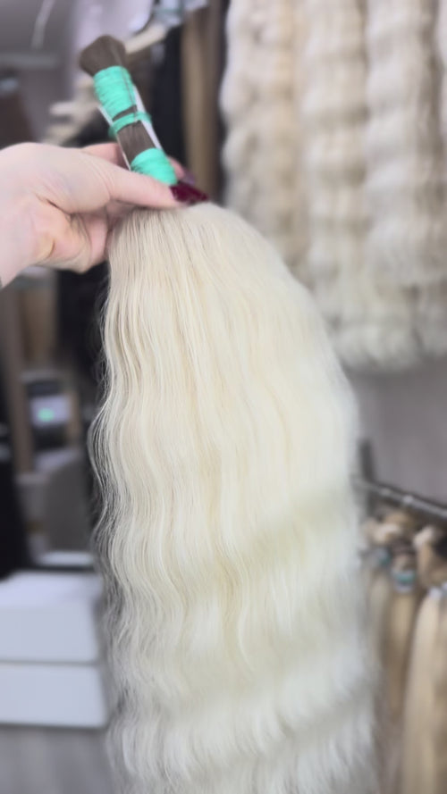 Raw Hair Extensions - Processed (Wavy - Color ombre -59 cm -113 gr - 203/234)