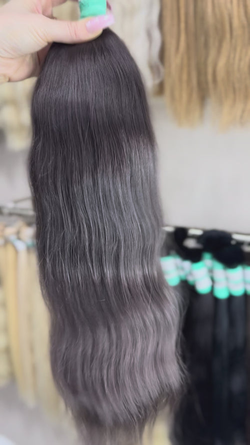 Raw Hair Extensions - Processed (wavy - Color 2 -56 cm -151 gr - 280/235)