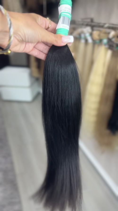 Raw Hair Extensions - Processed (straight - Color 1 -48 cm -100 gr - 231/227v)