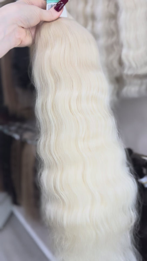 Genius Weft Hair Extensions - Processed (Wavy - Color 000 -60 cm -149 gr - 4029)