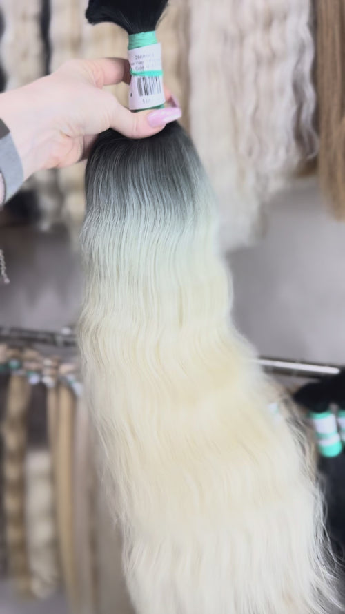 Ombre Hair  - Processed (Wavy - Color 0 -53 cm -103 gr)