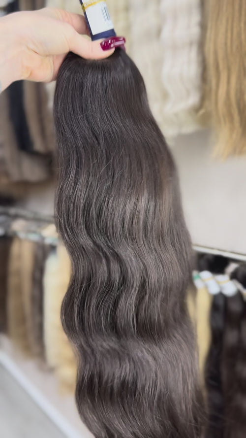 Baby Hair Extensions - Processed (wavy - Color 1b -65 cm -193 gr - 371/i)