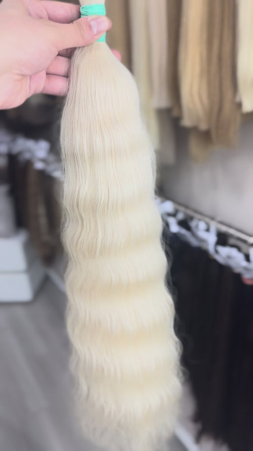 Raw Hair Extensions - Processed (wavy - Color 200 -65 cm -160 gr - 8776/234)