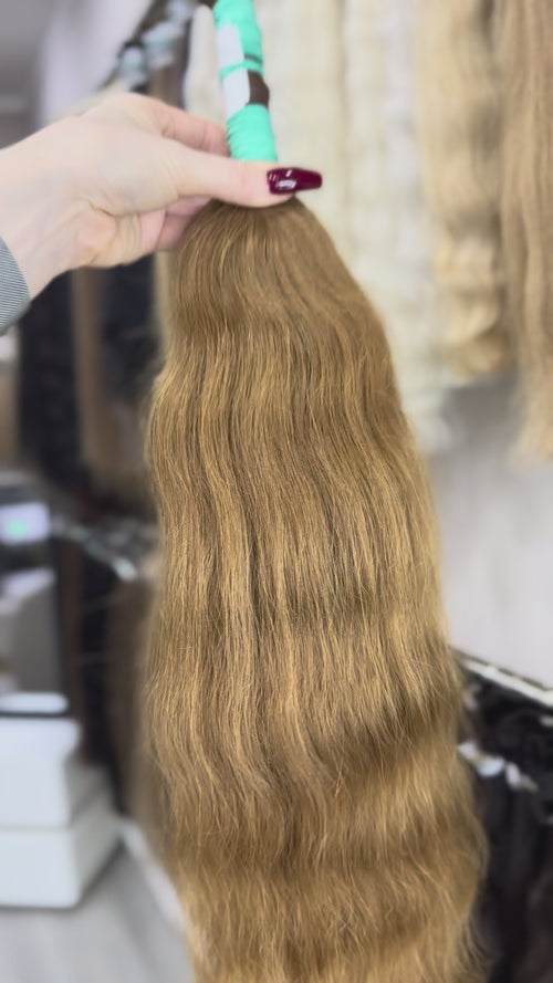 Raw Hair Extensions - Processed (wavy - Color ombre -60 cm -116 gr - 7235/219)