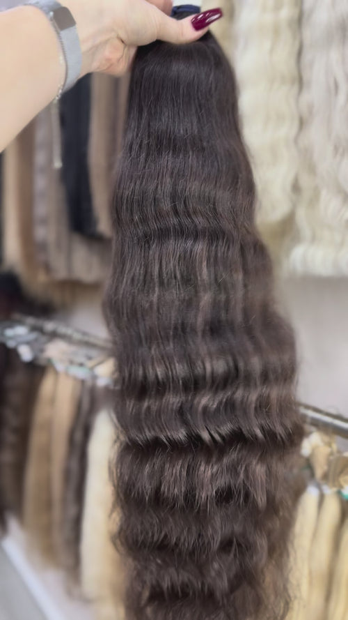 Baby Hair Extensions - Processed (curly - Color 1b -75 cm -200 gr - 374/i)