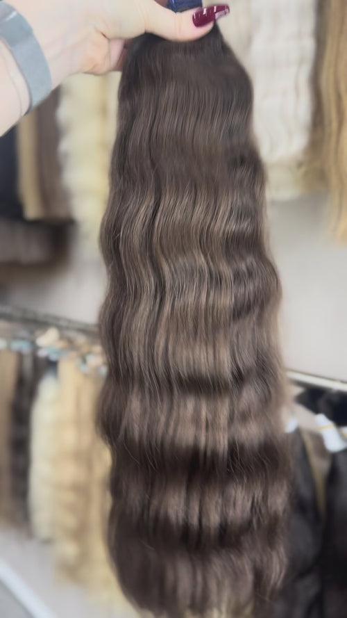 Baby Hair Extensions - Processed (wavy - Color 3 -64 cm -171 gr - 359/i)