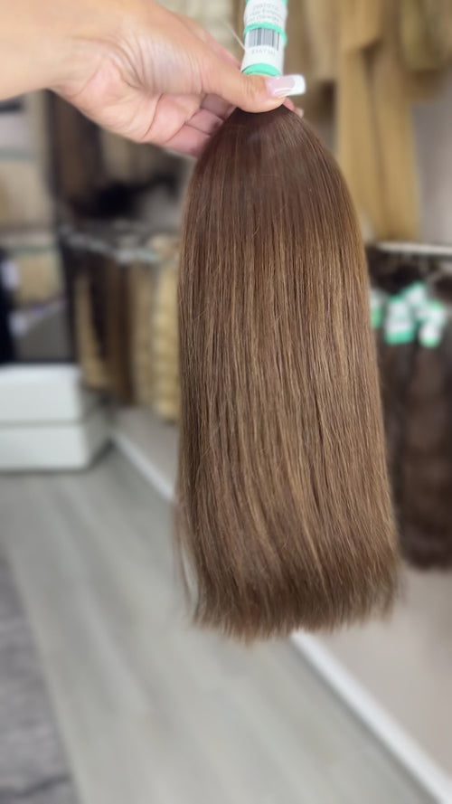 Raw Hair Extensions - Processed (Straight - Color 4 -43 cm -100 gr - 2887/212t)