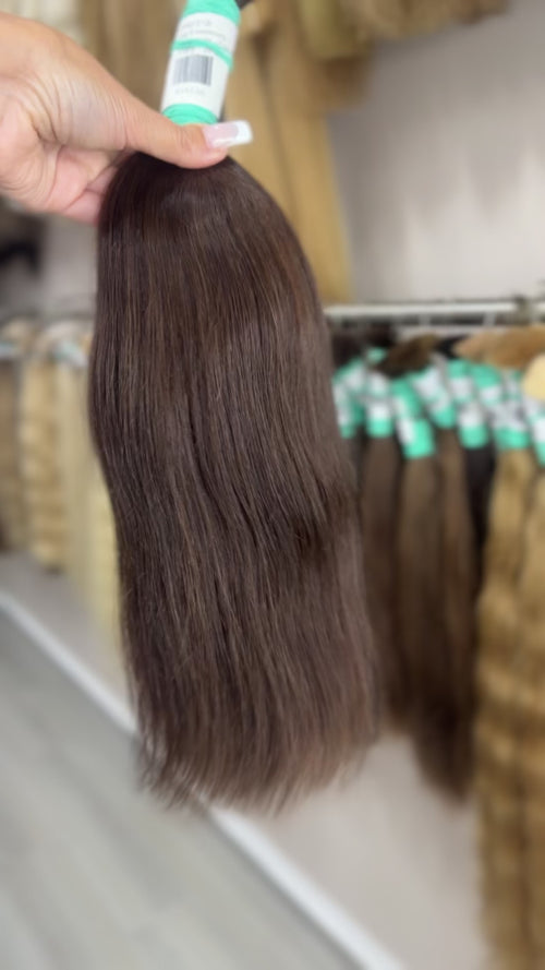 Raw Hair Extensions - Processed (Straight - Color 2 -43 cm -119 gr - 2942/212t)