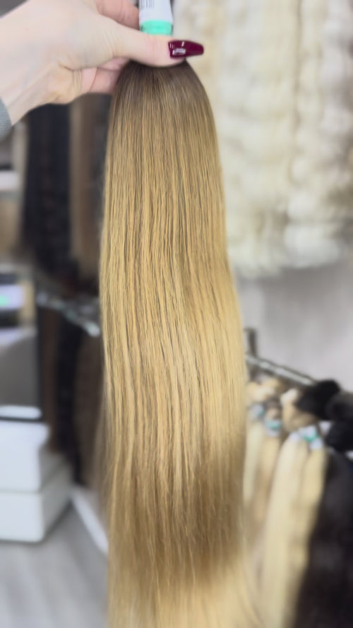 Raw Hair Extensions - Processed (Straight - Color ombre -61 cm -103 gr - 6480/221v det)