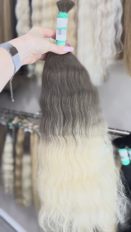Ombre Hair  - Processed (Wavy - Color 0 -55 cm -100 gr)