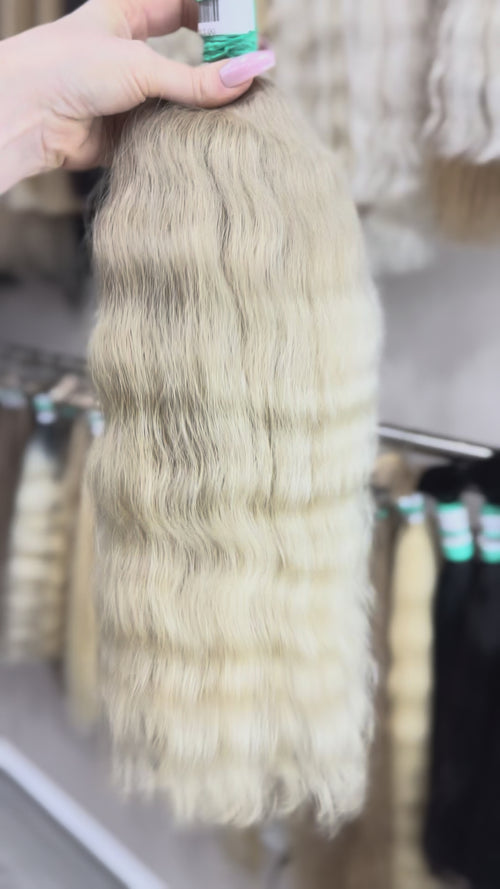 Raw Hair Extensions - Processed (Wavy - Color 12 -50 cm -149 gr)