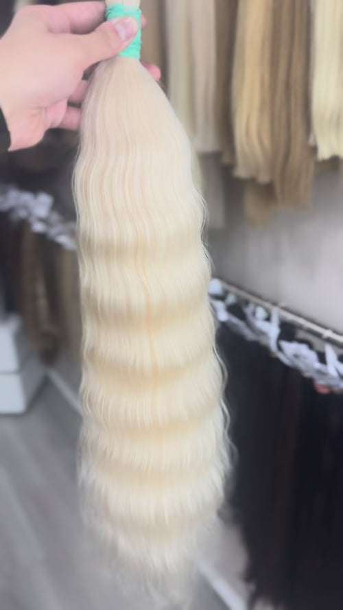 Raw Hair Extensions - Processed (Wavy - Color 201 -66 cm -180 gr - 3799/213)