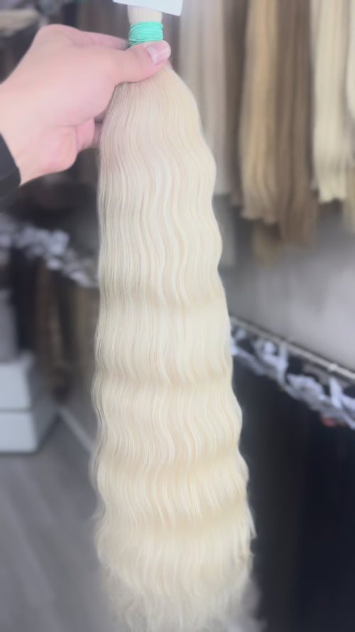 Raw Hair Extensions - Processed (wavy - Color 000 -65 cm -163 gr - 8778/234)