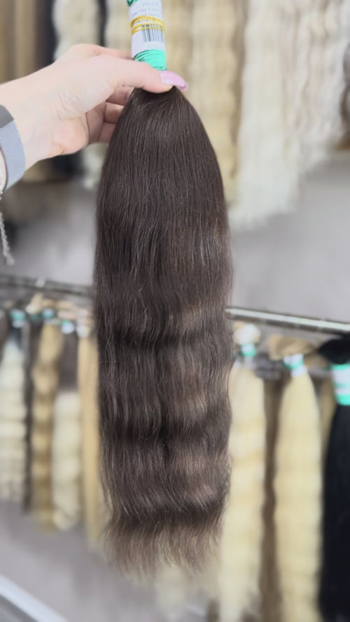 Raw Hair Extensions - Processed (wavy - Color 3 -52 cm -147 gr - 299/234)