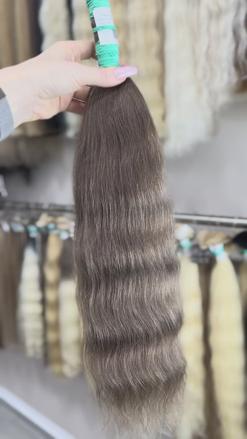 Raw Hair Extensions - Processed (wavy - Color 4b -55 cm -137 gr - 292/234)