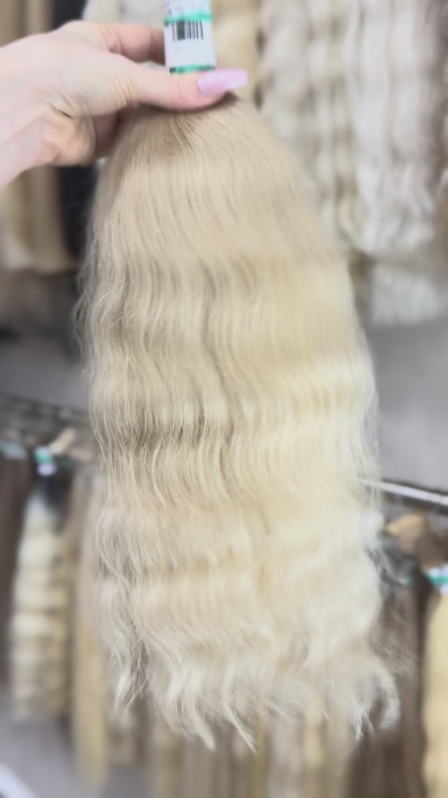 Raw Hair Extensions - Processed (Wavy - Color 199 -46 cm -116 gr)