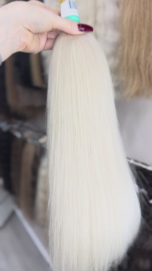 Raw Hair Extensions - Processed (straight - Color 200 -56 cm -130 gr - 7/232v)