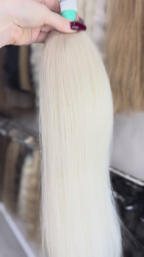 Raw Hair Extensions - Processed (straight - Color 000 -55 cm -115 gr - 15/232v)