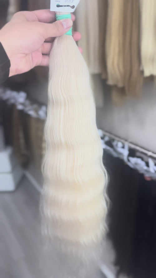 Raw Hair Extensions - Processed (Wavy - Color 201 -67 cm -162 gr - 3417/211)