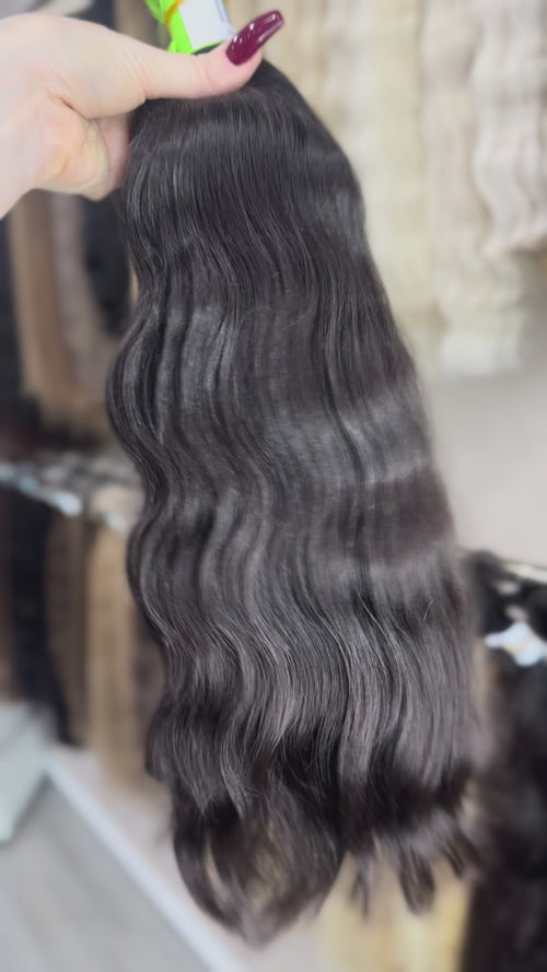 Baby Hair Extensions - Processed (wavy - Color 1b -48 cm -177 gr - 378/i)